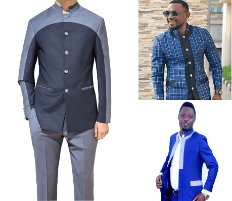 Price Of Men's Suits in Nigeria - Round Neck Collar Suit
