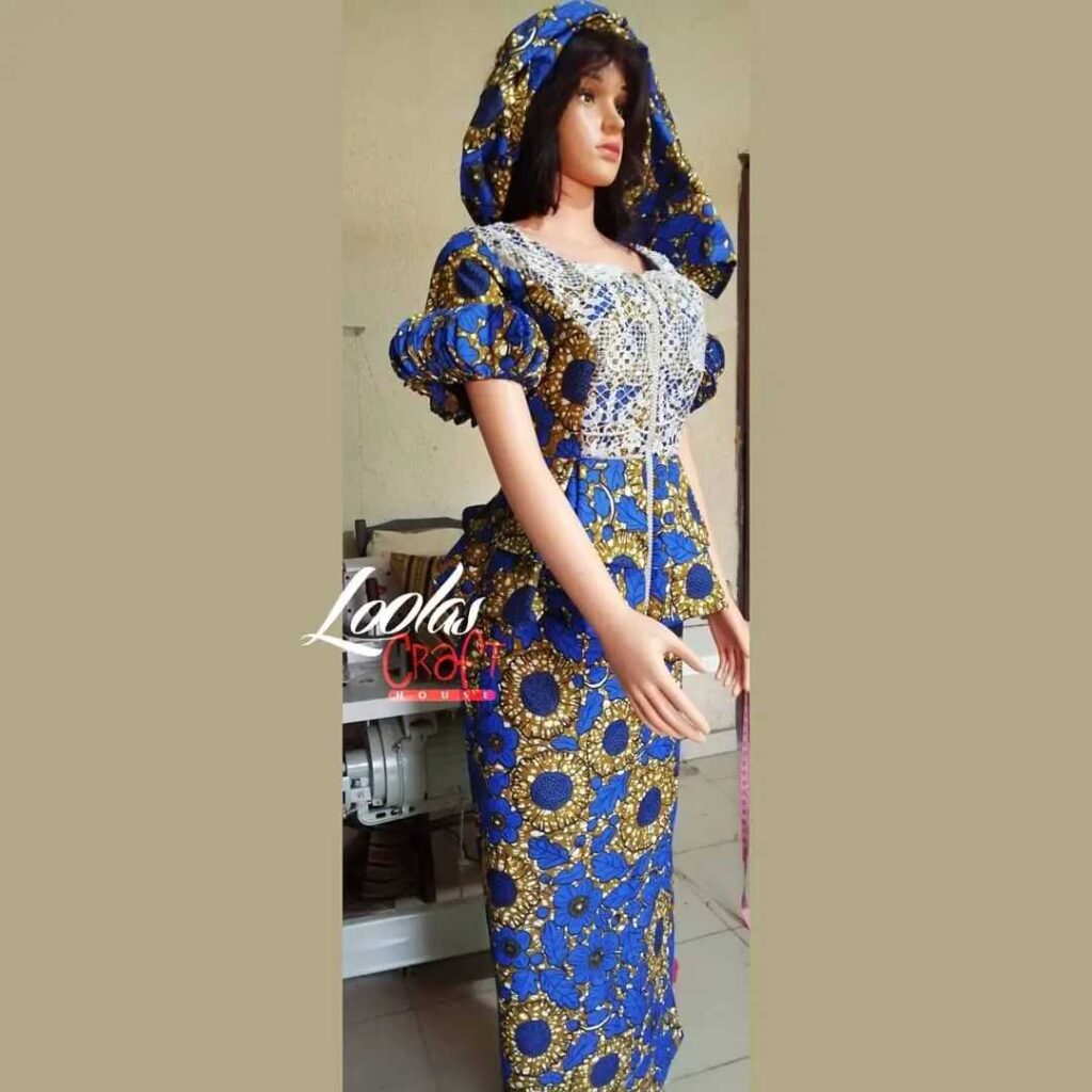 African Ankara Styles - Peplum Ankara Skirt And Blouse
