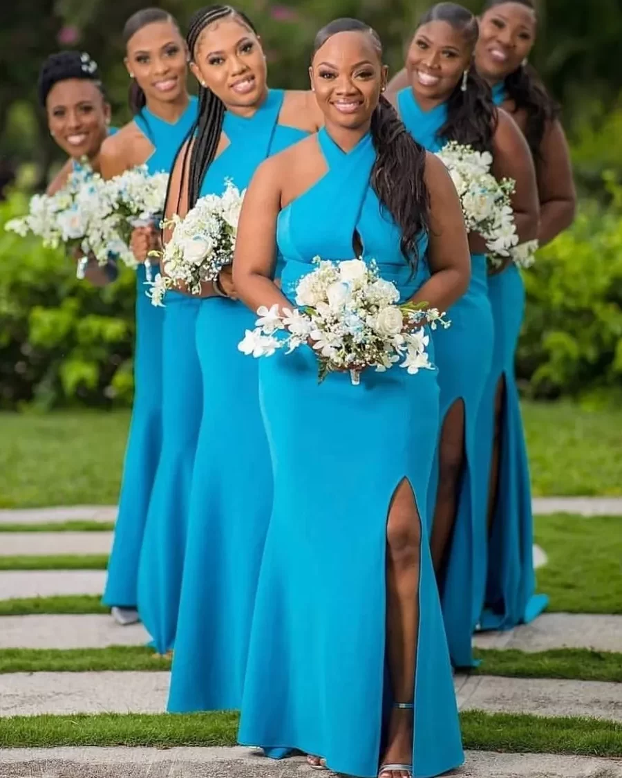 Latest Nigerian bridesmaid dresses - Maid of Honour dresses