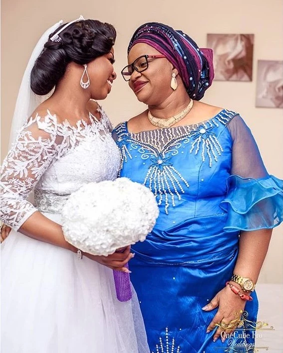 Latest Nigerian bridal dresses for the mothers of the day
