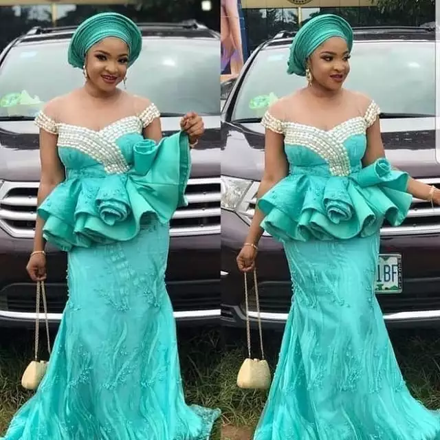 Aso Ebi styles and lace skirt and blouse pictures