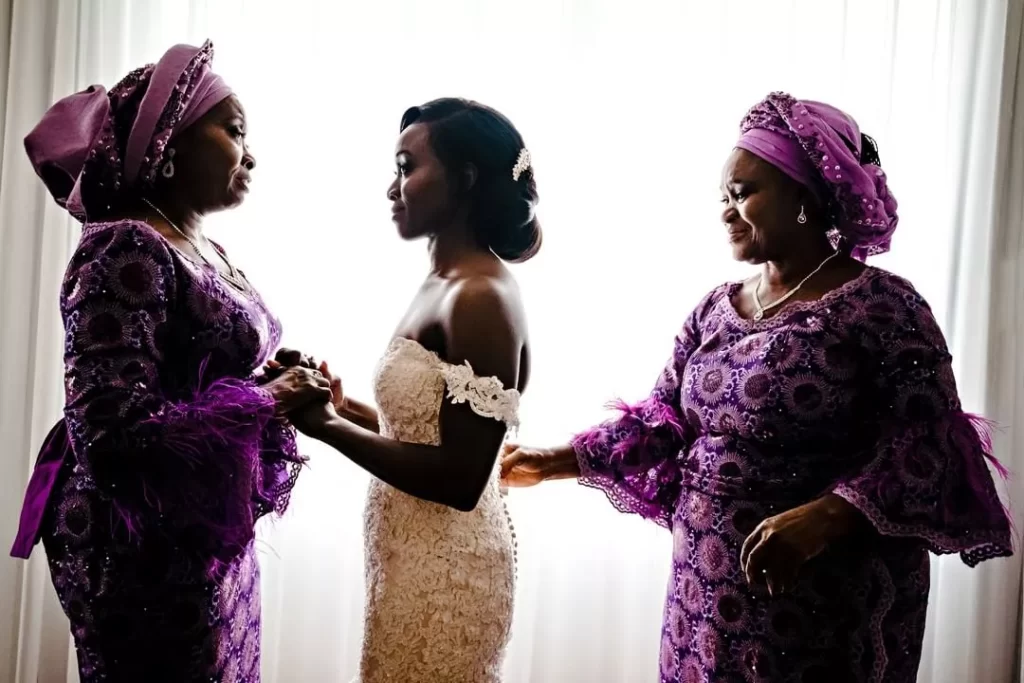 Elegant African Nigerian Lace Mother of the bride dresses
