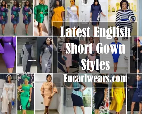 Latest English Short Gown Styles