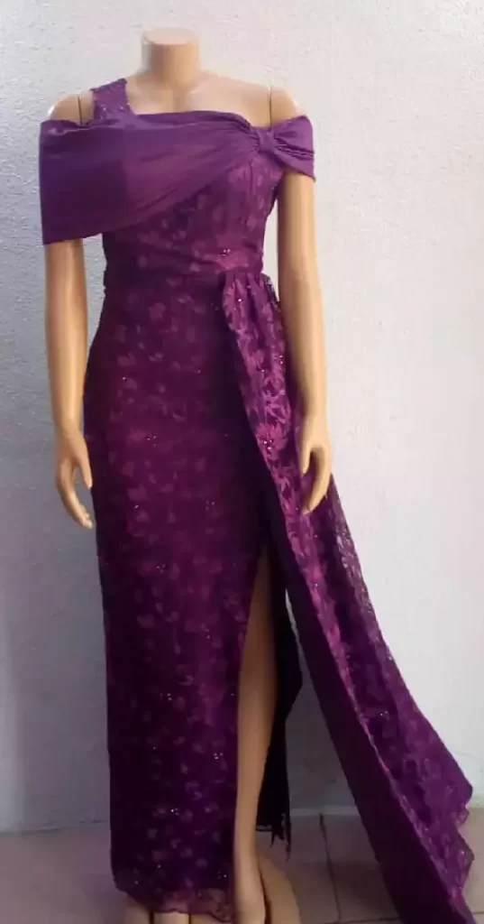 asoebi lace gown styles for wedding