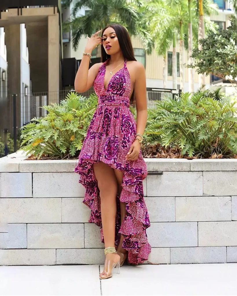 Backless Ankara Dress For Adorable And High-Class Ladies