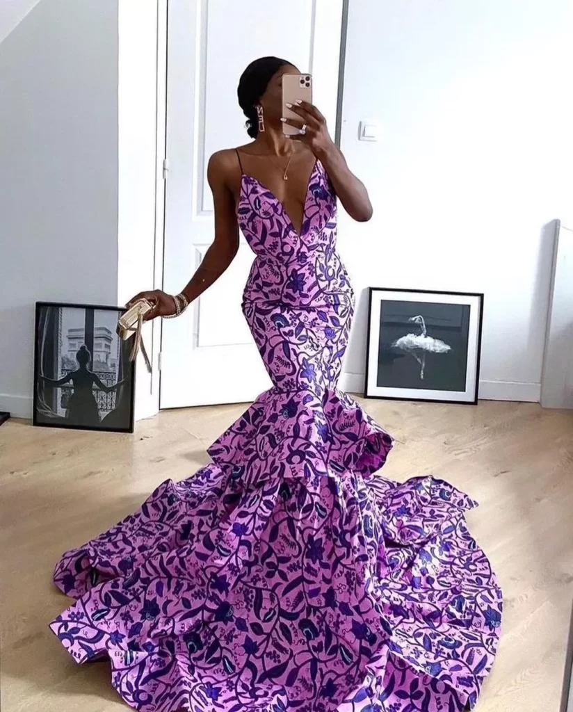 Dripping In a Purple Long dress