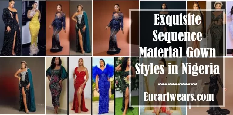 25 Exquisite Sequence Material Gown Styles 2024