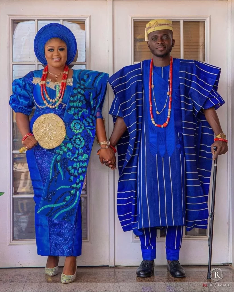 Royal Blue Asoke for Yoruba Couples