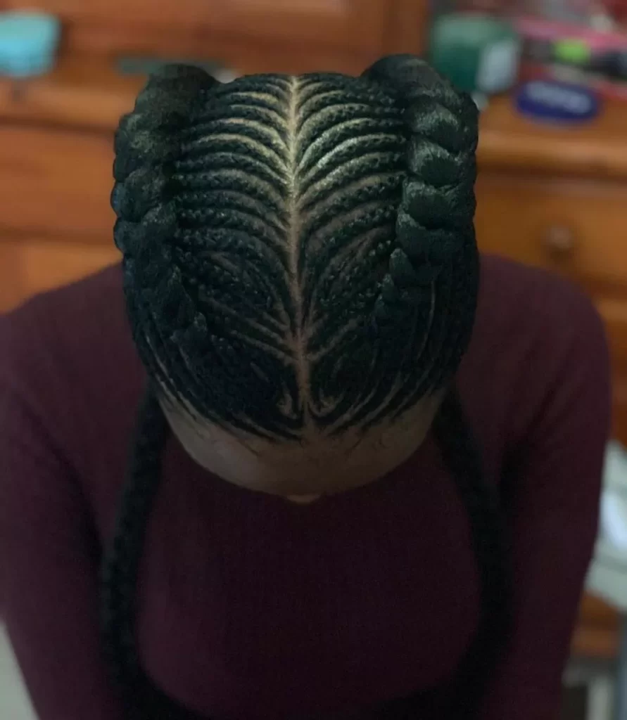 Trending Shuku Hairstyles With Thick Cornrows