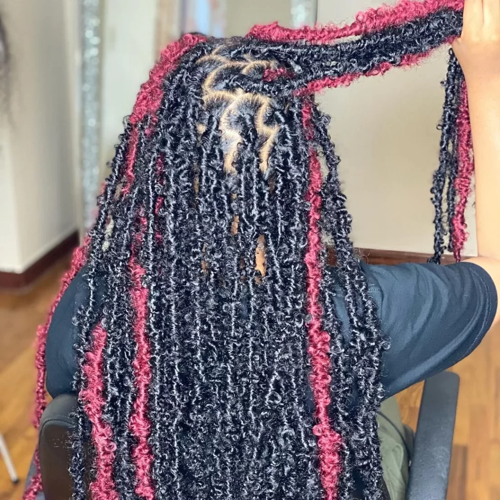 Back view of the Gypsy locs