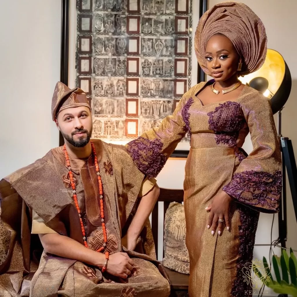 Yoruba Introduction Outfits for Couples