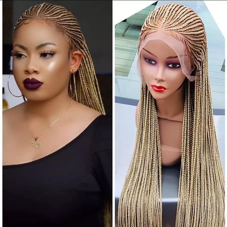 Multiple Braids Wig On Ghana Weaving Hairstyles