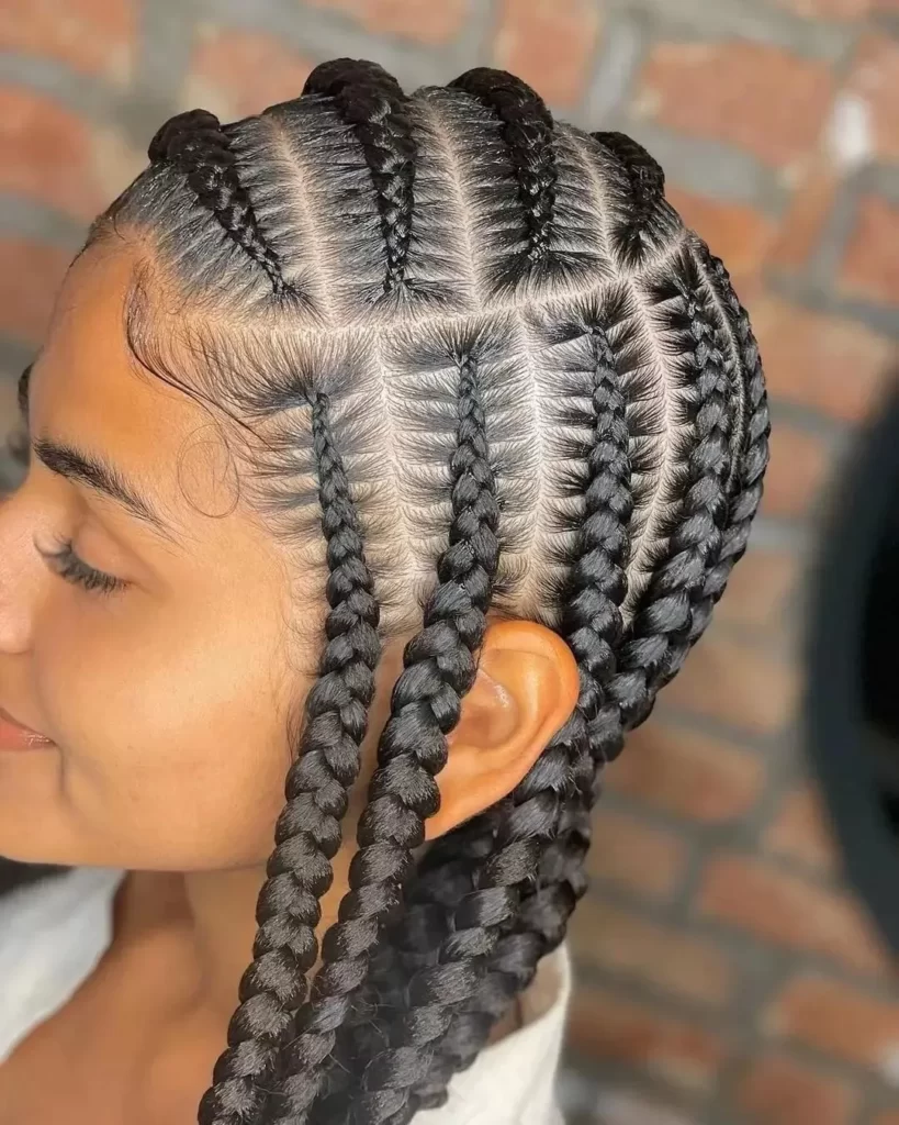 Detailed view of the shuku hairstyles you should try out this year