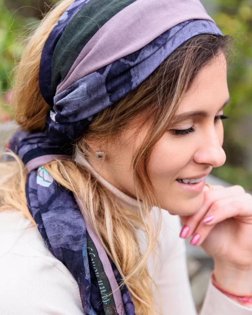 How to style a head scarf