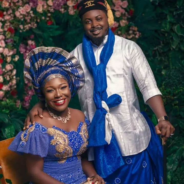 Real couples traditional attire for ibibio people