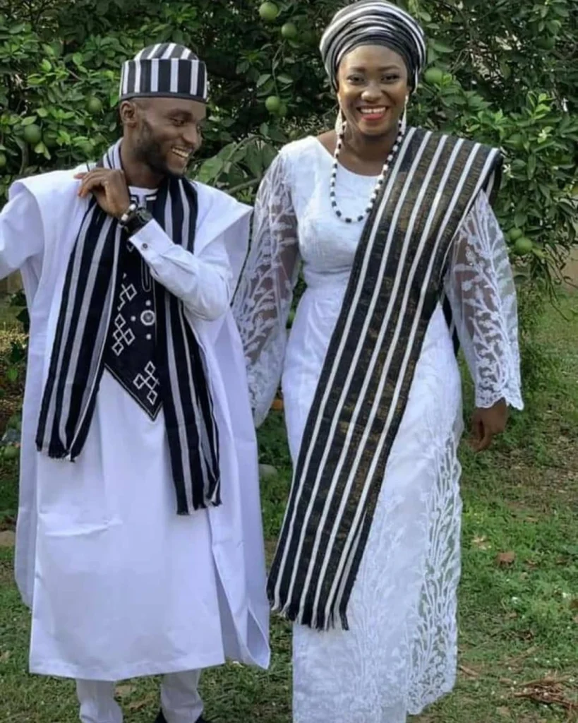 Tiv traditional clothes for the couple