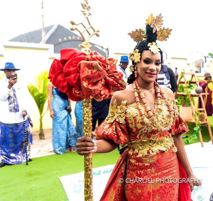 Ibibio female traditional attire