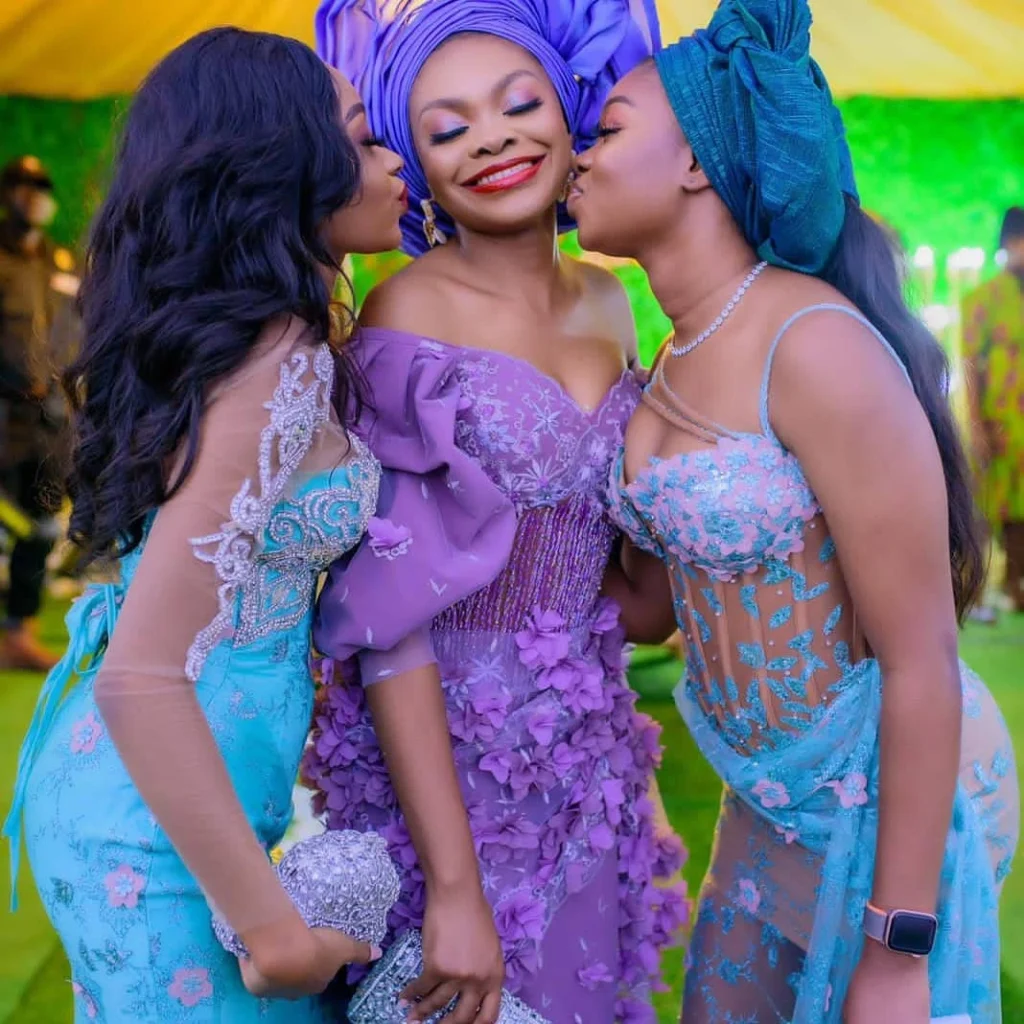 Blue aso ebi collection ideas for itsekiri ladies