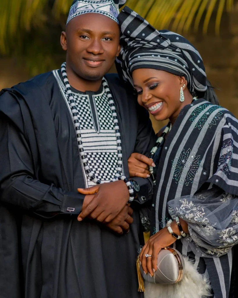 Tiv cultural attire for bride and groom