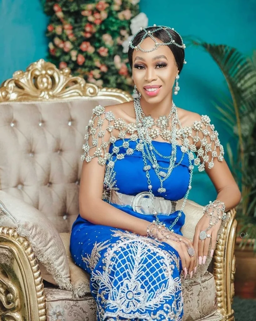 Itsekiri bride on her traditional wedding day