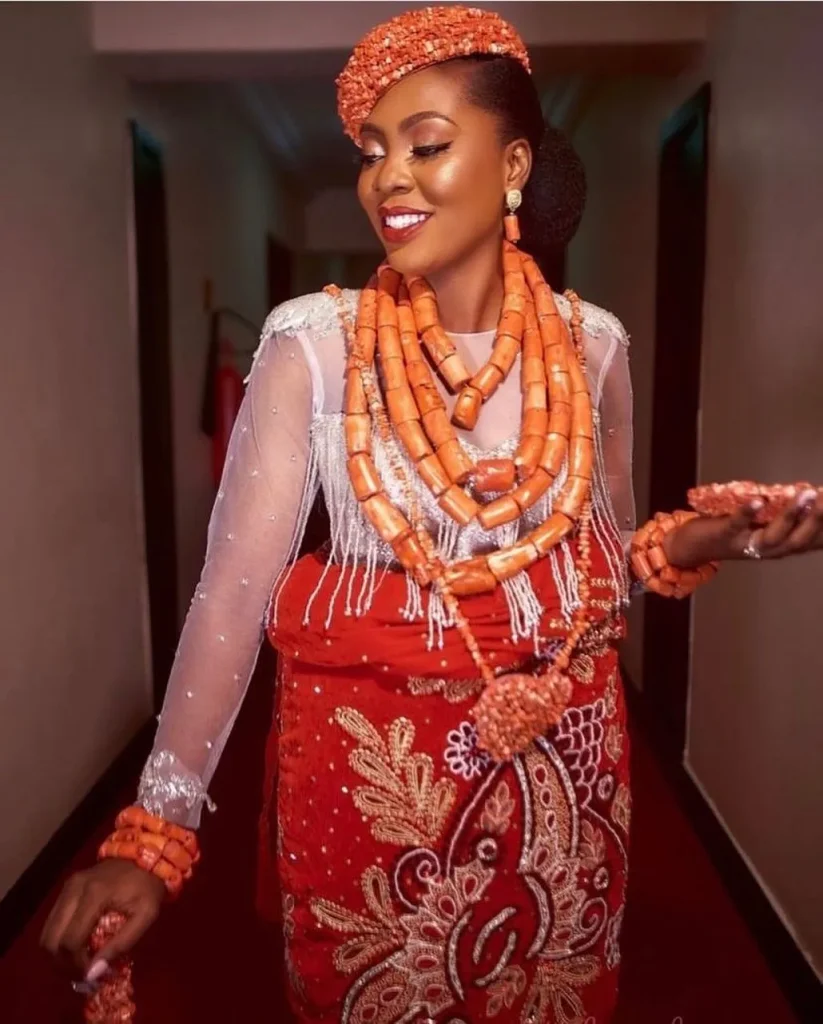 Rivers State Bride In Ogoni Traditional Wedding Attire 