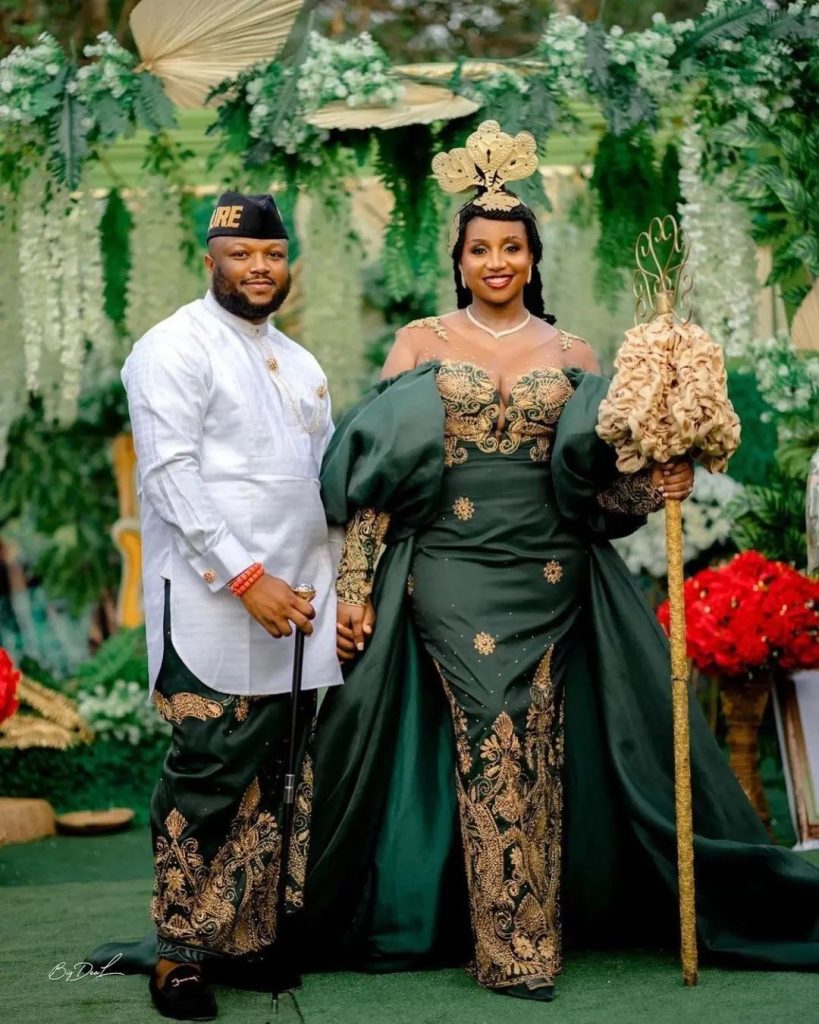 Efik traditional attire for male and female