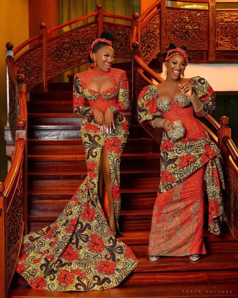 Igbo bride and chief bridesmaid