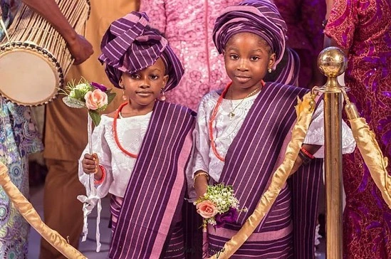Yoruba children on cultural day