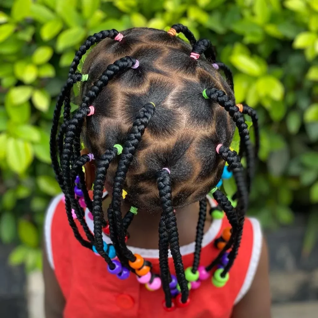Natural Hair Braids For Black kids