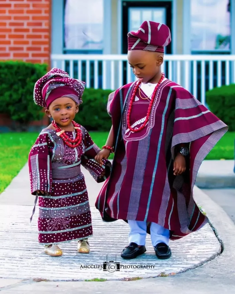 yoruba traditional attire for kids