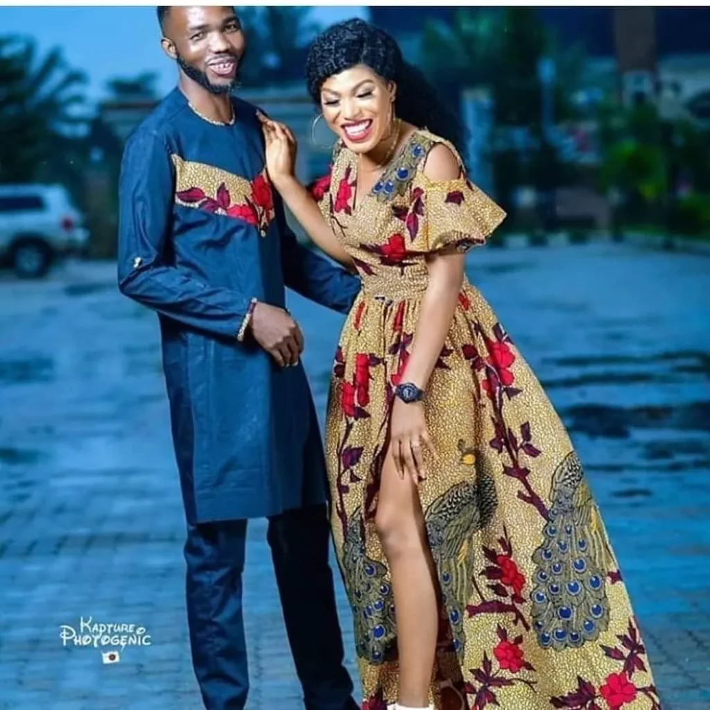 Cute couple in Trendy Ankara style 