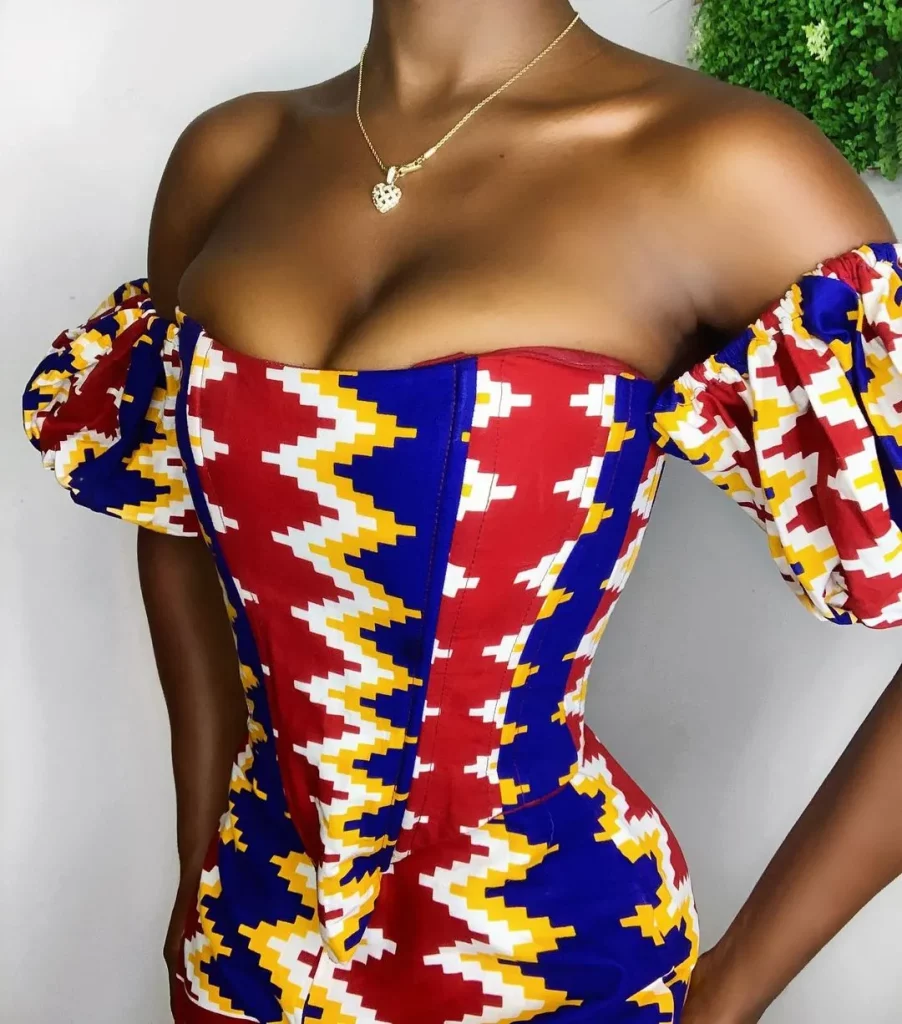 Ankara Corset gown