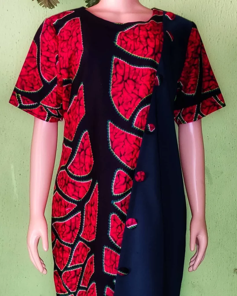Plain and pattern Ankara styles for female