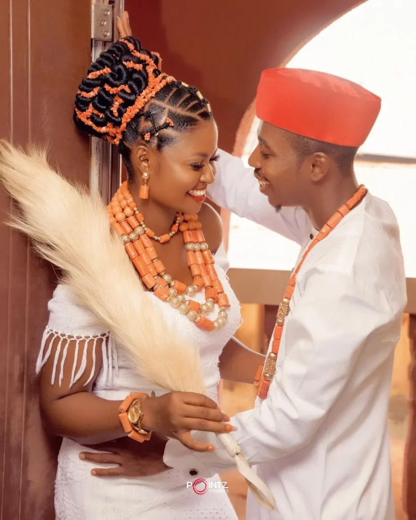 
Beautiful Traditional Marriage Attire For Ibusa Brides