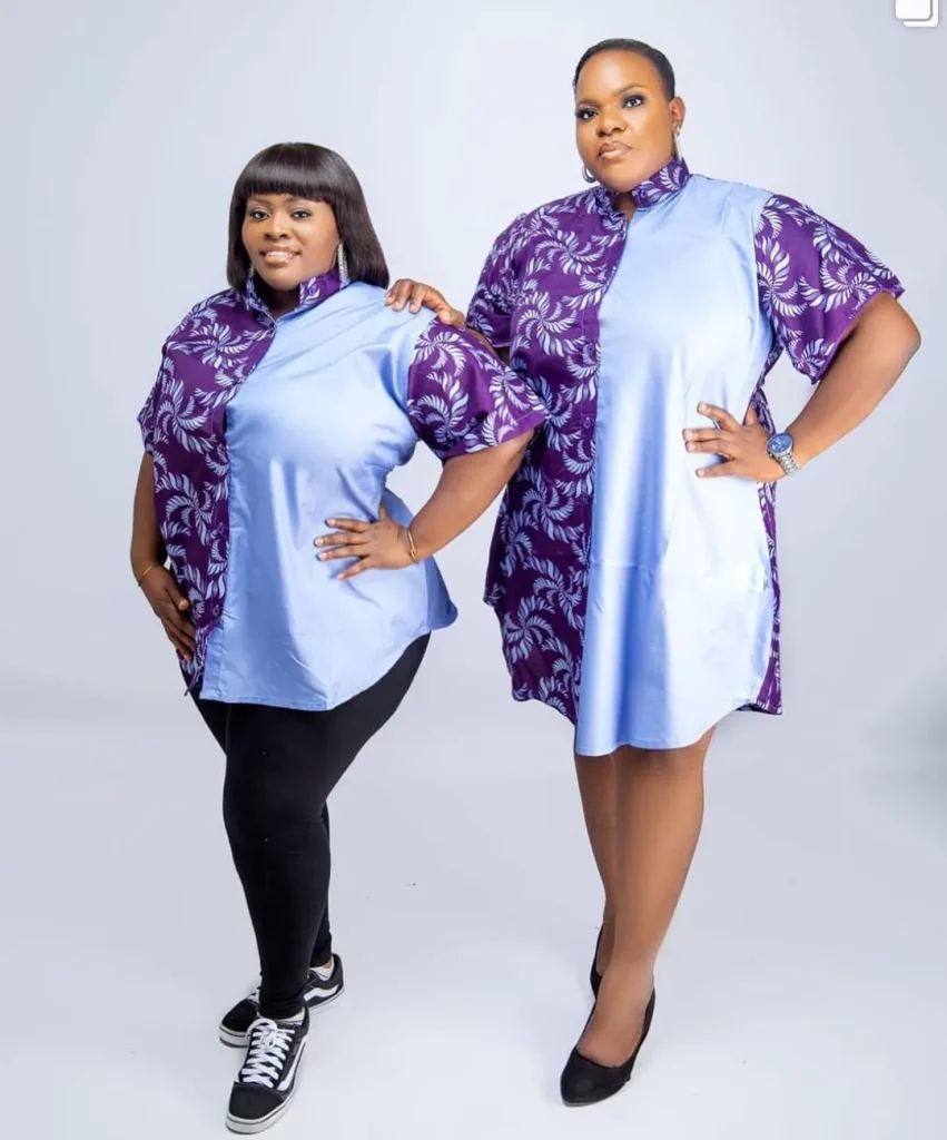 Plus Size Nigerian Shirt Gown Styles