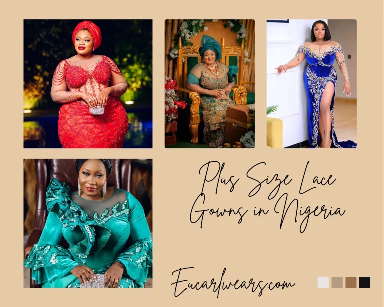 Plus Size Lace Gowns in Nigeria