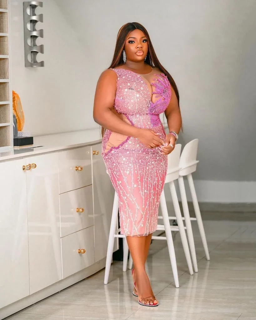 Nigerian lace styles on sale for plus size