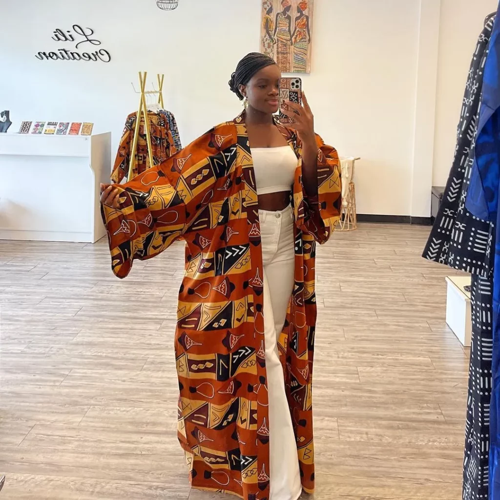 ankara kimono jacket