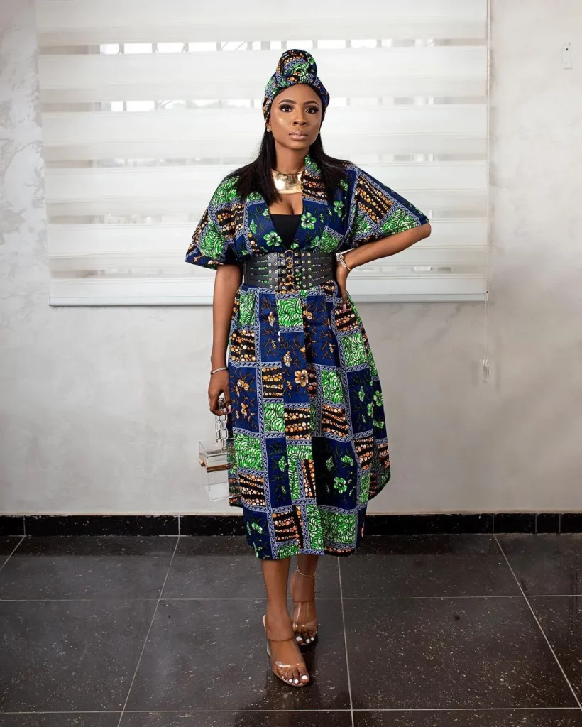 Ankara kimono available for sale in different sizes and print 