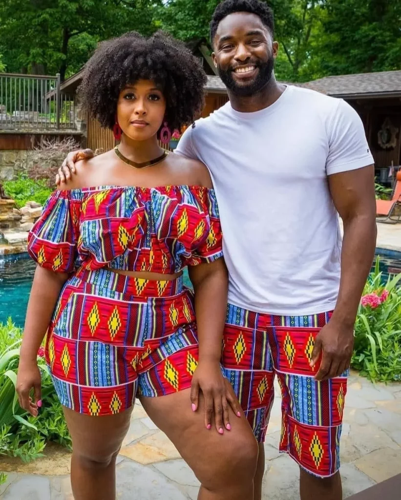 Ankara shorts for couples