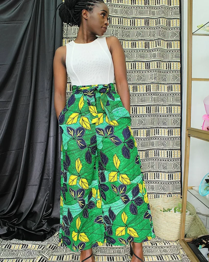 Latest Ankara Palazzo Trousers For Ladies