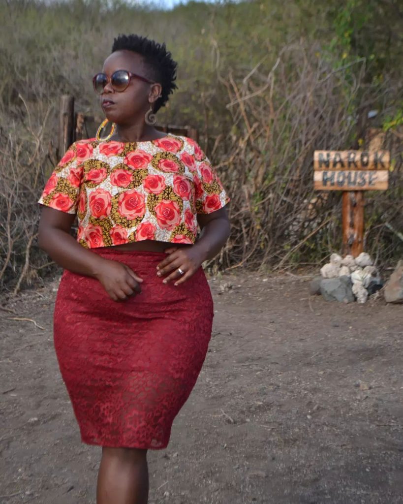 kente crop top