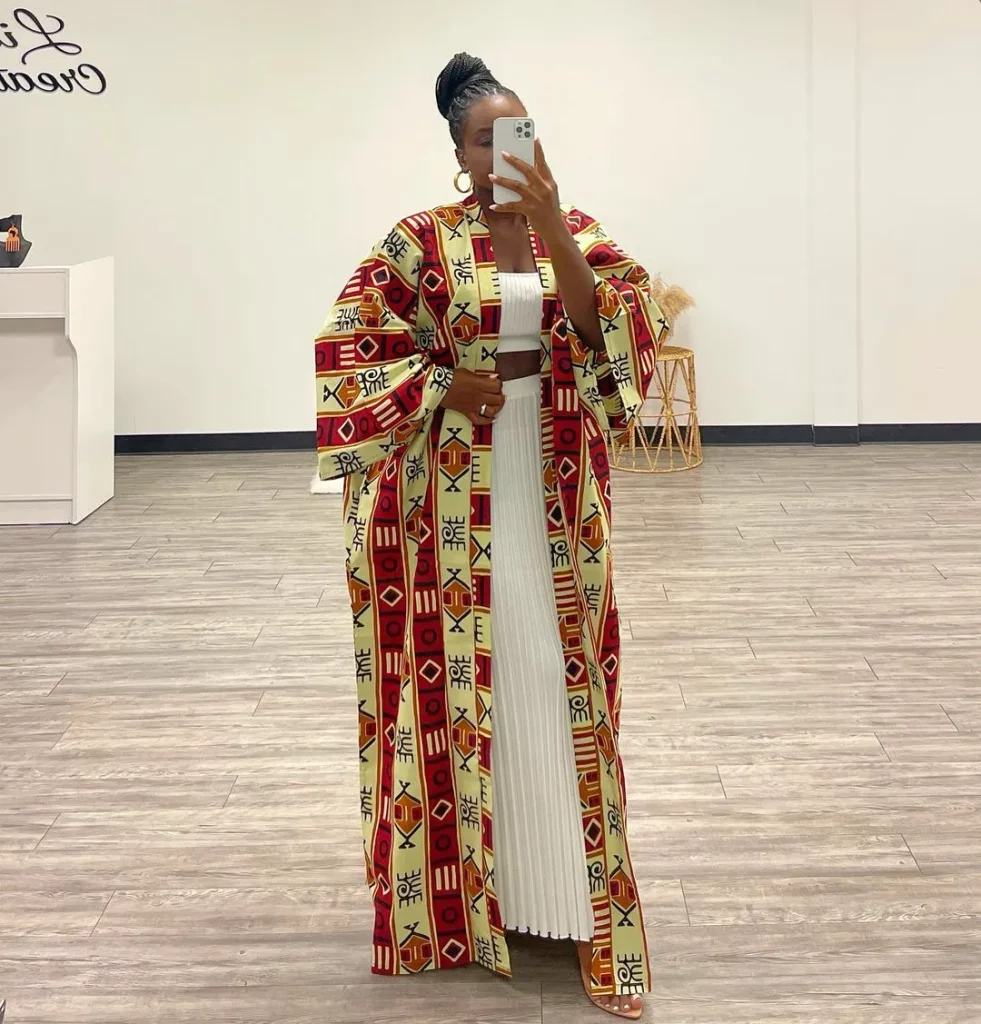 Beautiful and Elegant Ankara Kimono Jacket