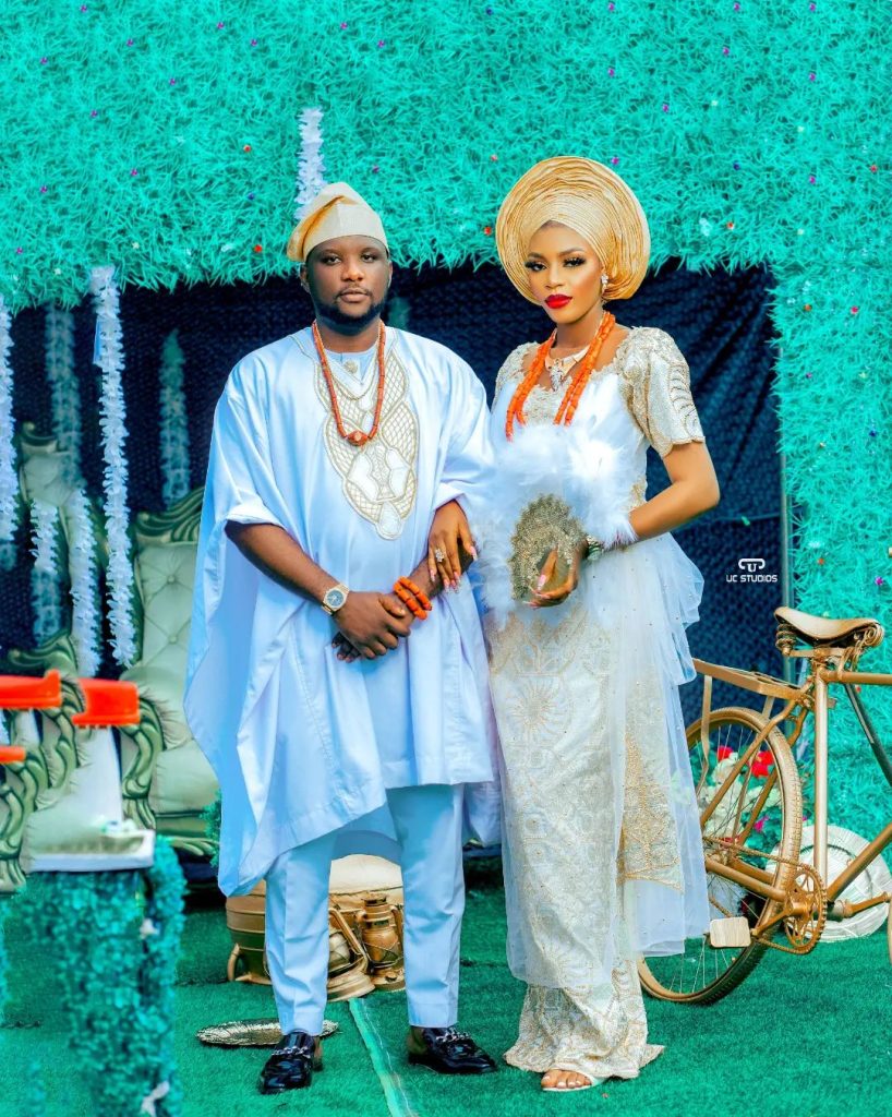 Traditional marriage attire in Agbor