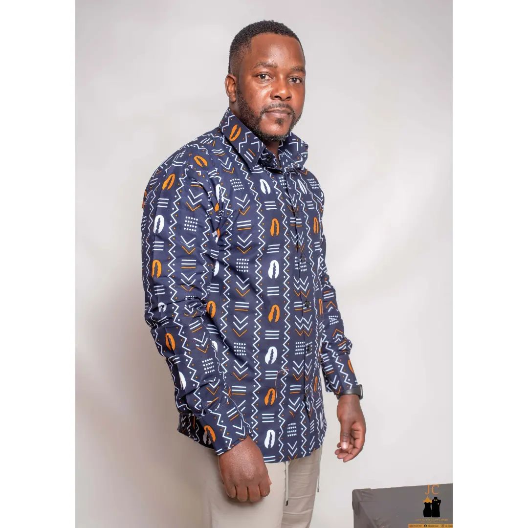 Ankara mens printed co-ord set