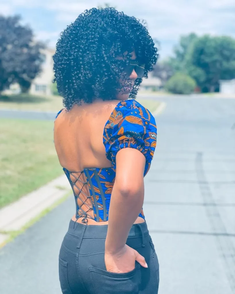 
African Print- Val Corset Tops 