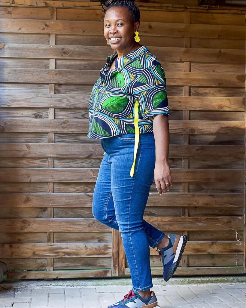 Ankara shirt for women made from the finest Ankara fabric