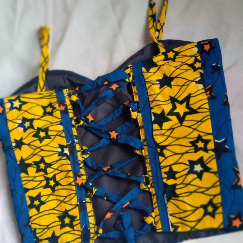 
The Chawezi ankara corset 