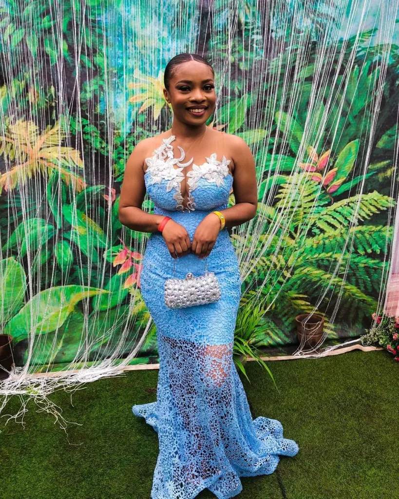 
Top Aso Ebi styles with cord lace for Nigerian ladies 