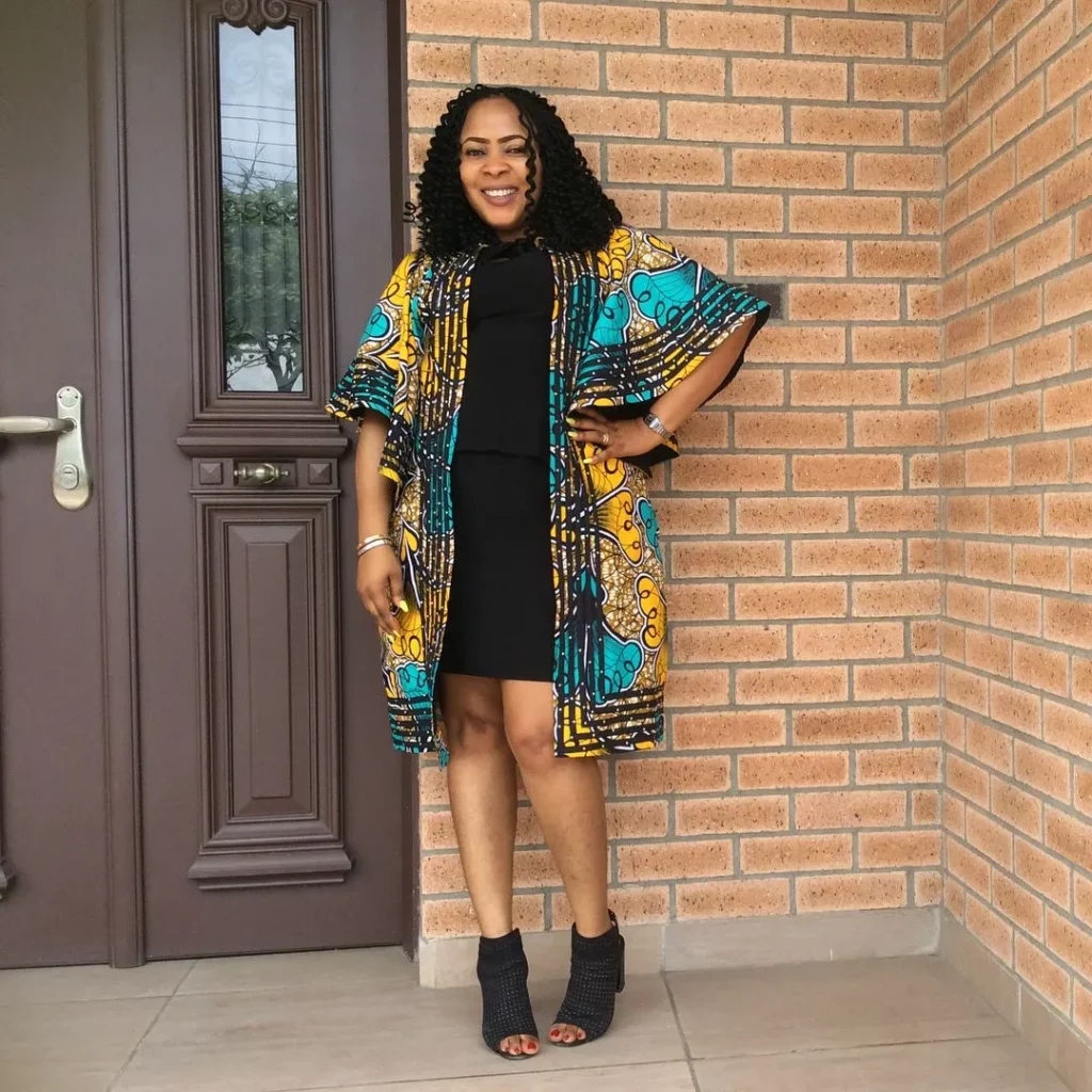 Ankara Kimono Jacket for Ladies